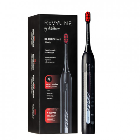 Электрическая звуковая зубная щётка Revyline RL 070 Black by Dr. Baburov