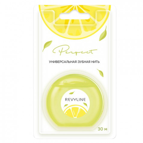 Зубная нить Revyline Perfect, лимон и мята, 30 м
