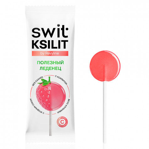 Леденцы на палочке Swit by Revyline Ksilit Mix с витамином С, 100 шт.